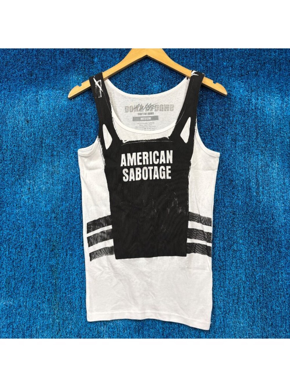 Asap Rocky American Sabotage Rap white Tank Size Medium